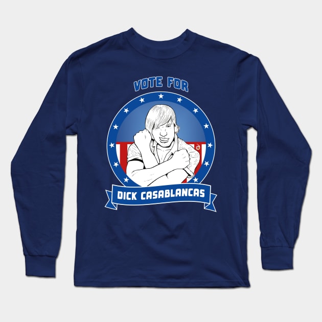 Vote for Dick Casablancas Long Sleeve T-Shirt by rednessdesign